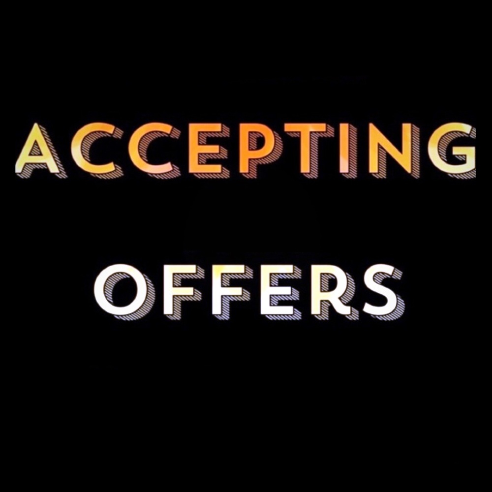 Reasonable offers accepted